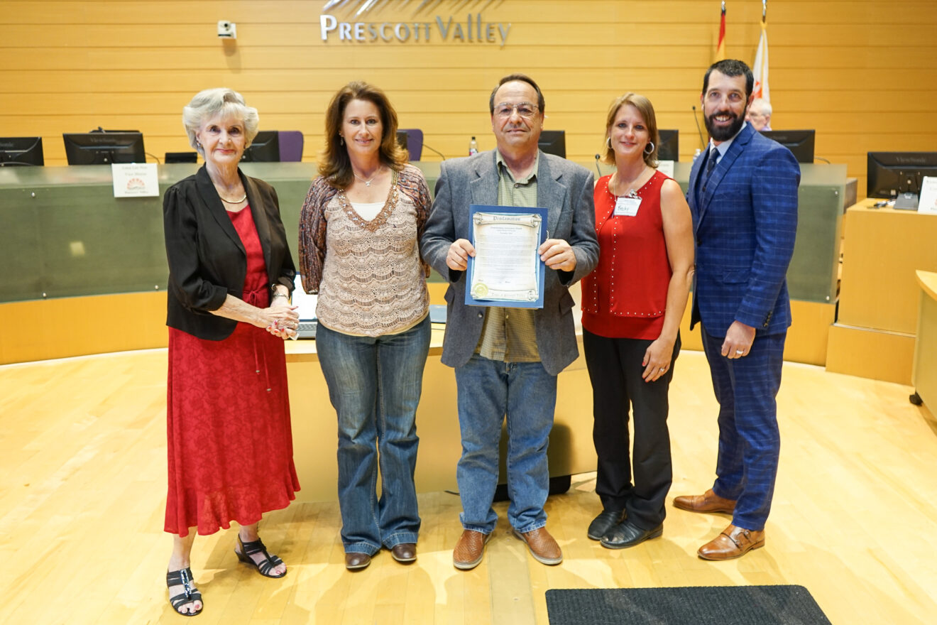 Town of Prescott Valley Proclamation for Homeless Awareness