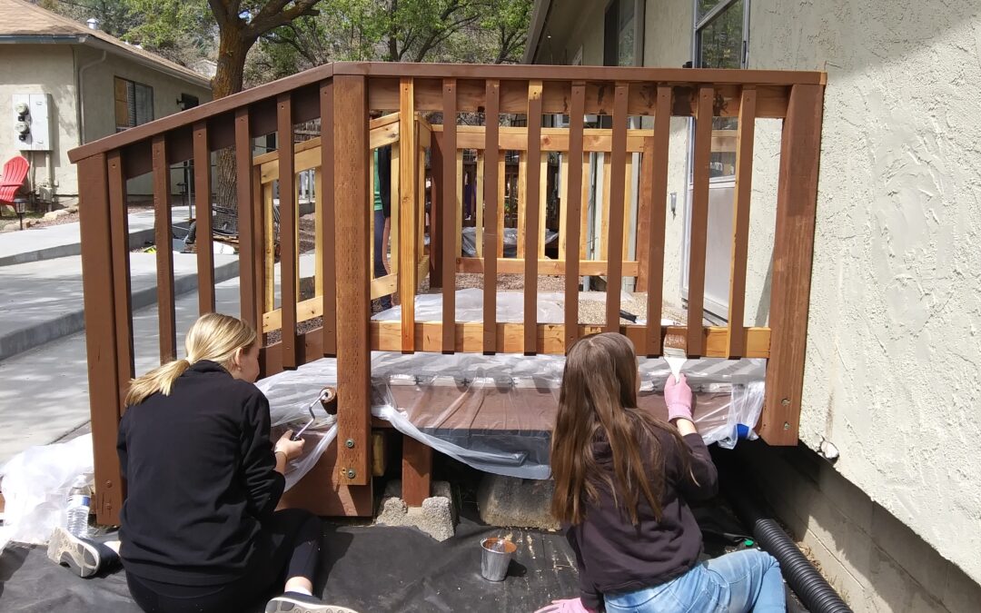 Volunteers do Spring Cleaning- Day of Service