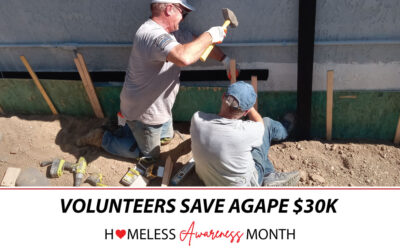 Volunteers Save Agape House Over $30k